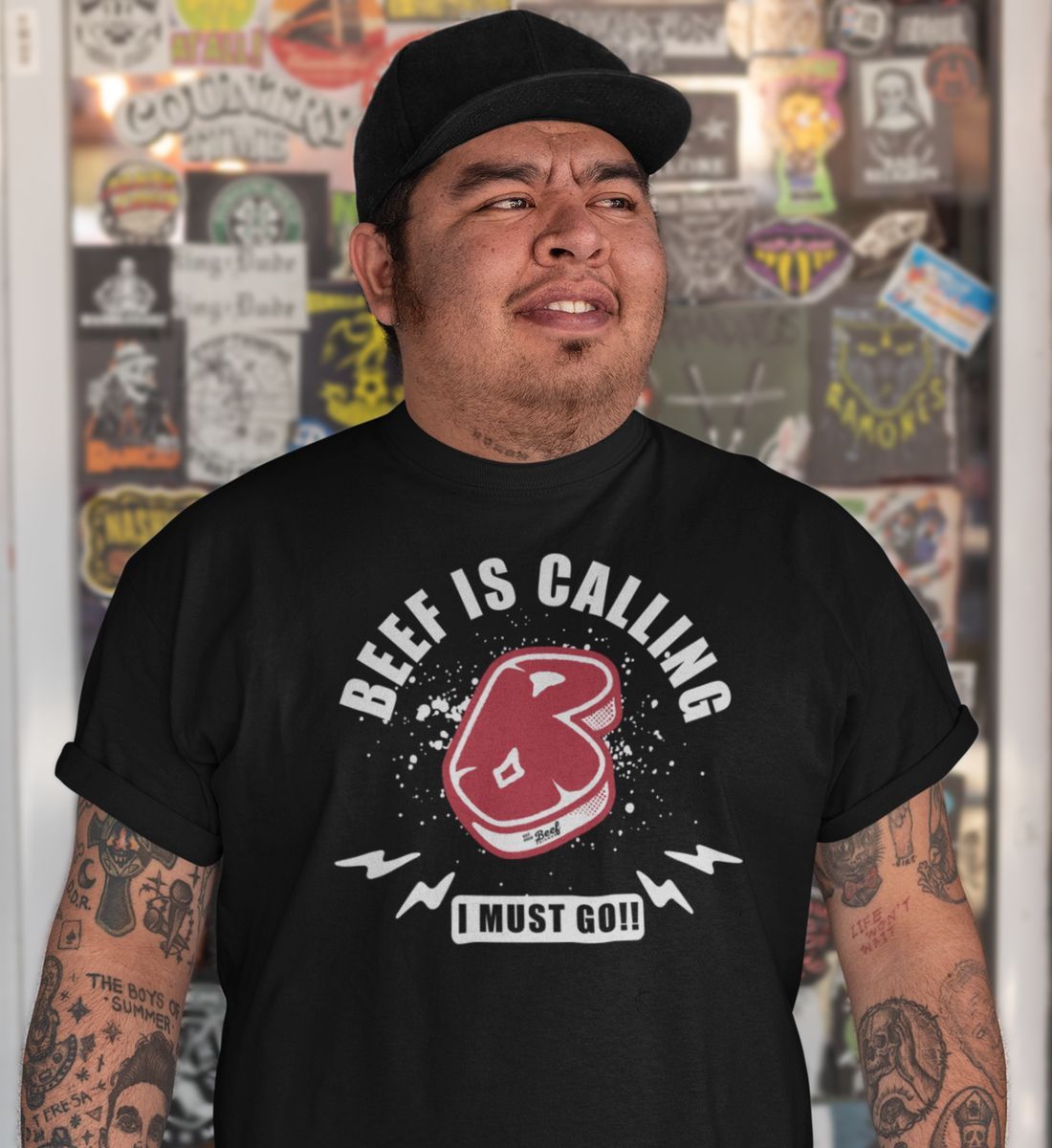 Beef is calling  - Herren Premium Organic Shirt