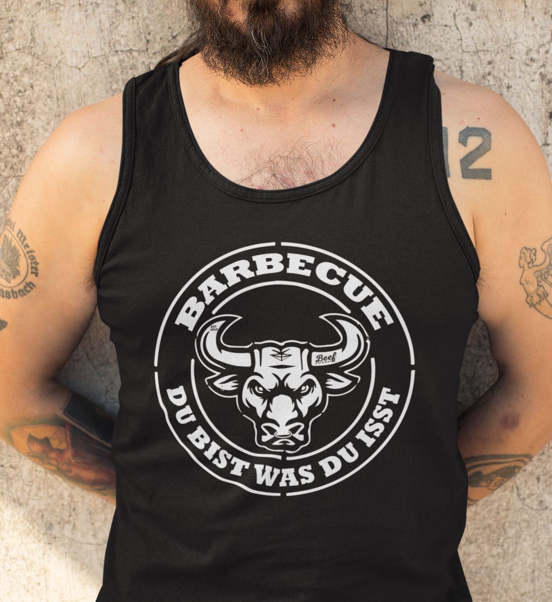 BBQ - "DU BIST WAS DU ISST" Beef Friends Premium BBQ  - Herren Tank Top
